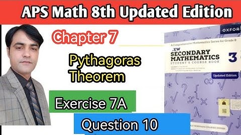 Exercise7A Question 10 Complete I APS Maths 8th I New Secondary Math Book 3 Updated Edition #taleem