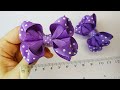 Small Hair Bows for Girls - Hair Accessories DIY - Hair Bows Step by Step / #6 tutorial