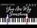 You Are My Sunshine Moira Dela Torre Johnny Cash EASY Piano Tutorial