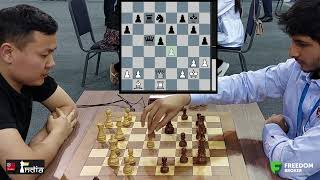 Vidit Gujrathi calmly finishes off an intense Queen and Knight endgame | Gombosuren vs Vidit