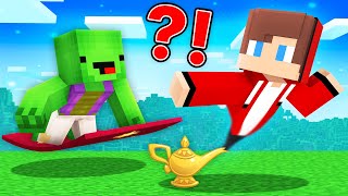 GENIE Speedrunner vs ALADIN Hunter : JJ vs Mikey in Minecraft Maizen!