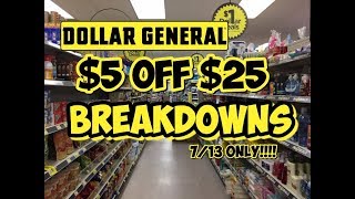 ALL Digital AND Under $10!!! // Dollar General $5 off $25 Breakdowns // 7-13 ONLY!!!