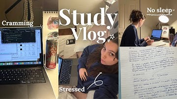 Cram for my midterm in 2 days | Realistic Study Vlog 