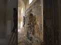 Ancient Mosque Mihrab Restoration 🕌✨ | Sakinah Builders #Masjid #Mihrab #Viral