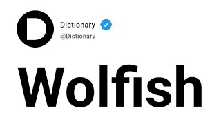 Wolfish Meaning In English