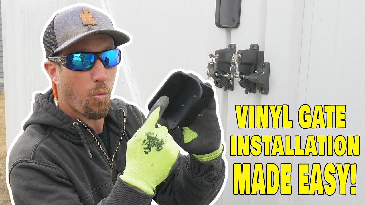 How We Install Vinyl Gate Hinges And Latches