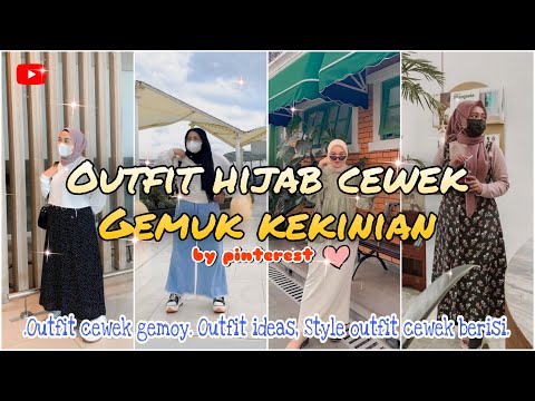 OUTFIT HIJAB CEWEK GEMUK KEKINIAN||Outfit hangout cewek berisi|bypinterest2022