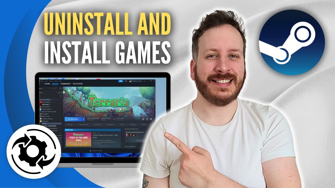 How To Uninstall And Install Games On Steam - YouTube