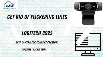 🆕Remove Flickering Lines Logitech C922 Pro Stream Webcam & How To Fix Logitech Webcam Flicker Video