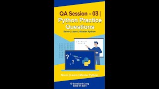 Day 10 :  QA-3 Session for Lists in Python | Practice Questions & Answers | Python for Data Science