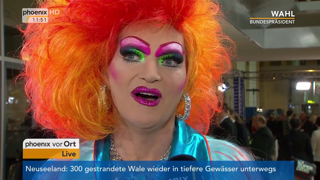 Wahl des 12. Bundespräsidenten: Olivia Jones im Interview am 12.02.2017