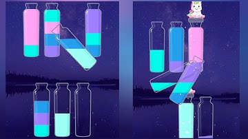 Water Sort Get Color Walkthrough 8 , ios Gameplay Simulator Think Brain Puzzle Android Games