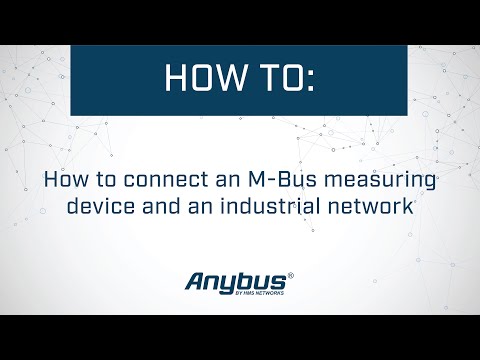 How to connect an M-Bus measuring device and an industrial network