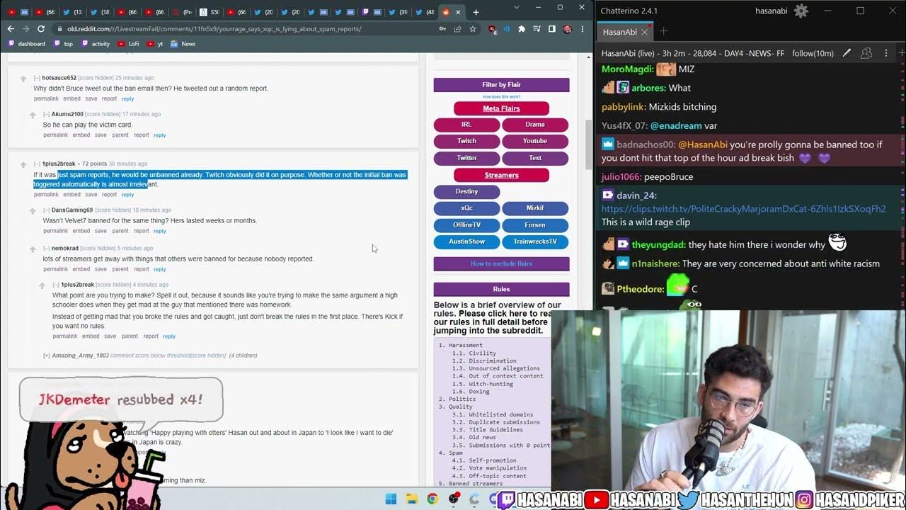 Reddit Has Turned On Bruce (LSF) Hasanabi Twitch Drama YouTube