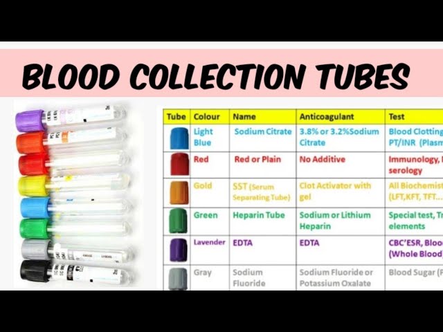 Order Of Blood Draw Tube Colors - meioambientesuianealves