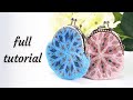 Bead crochet coin purse tutorial | Crochet 20 rows in spiral | Bead crochet master class