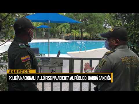 Policía nacional halló piscina abierta al público; Habrá sanción.