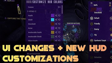 Warframe- UI Changes & NEW HUD Customization