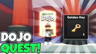 How To Get The GOLDEN KEY & Complete The DOJO QUEST in LUMBER LEGENDS SIMULATOR! (ROBLOX) screenshot 5