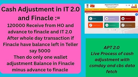 HOW TO PROCESS CASH REQUEST FROM HO IN IT 2.0 USING THAT CASH FOR FINACLE A COMPLETE GUIDE #postbank