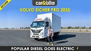 Volvo Eicher Pro 2055 - Electric Truck With 162 Km Claimed Range | carandbike