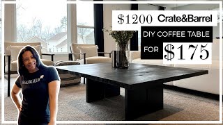 House to Home UPDATE | $175 DIY COFFEE TABLE | Crate & Barrel Inspired Coffee Table + SOFA Update