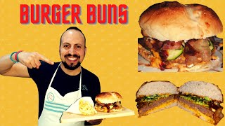 I Burger Buns semplici da fare.( I veri panini per gli hamburger.)🍔🍔🍔🍔
