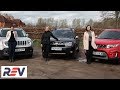 The REV Test: Budget SUVs. Dacia Duster vs Jeep Renegade vs Suzuki Vitara.
