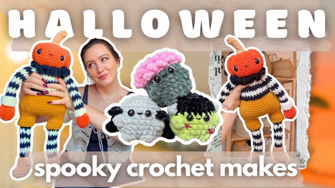 I turned Full-Halloween-Crocheting-Mode ON! 🎃 Studio Vlog 🧶