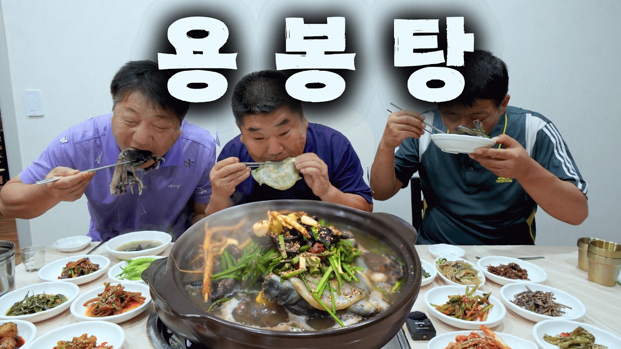 [시골먹방] 자라와 오골계가 들어간 몸보신 끝판왕! 백련회관 용봉탕 먹방 [Soup of carp and chicken boiled] MUKBANG/EATING SHOW