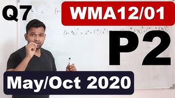 May/Oct 2020/P2 | WMA12/01 | Q.No.7 | Trigonometric identities & equations  | IAL Pearson Edexcel