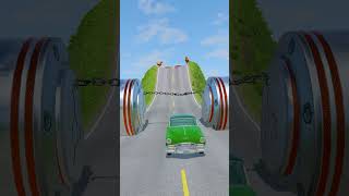 Cars &amp; Cargo Vans vs Chained Hydraulic Crush - BeamNG.drive