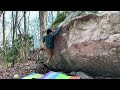 Pisgah bouldering  looking glass north  pimpin it pretty v8