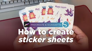 How I make sticker sheets ✨ with Silhouette Portrait 4 & Procreate