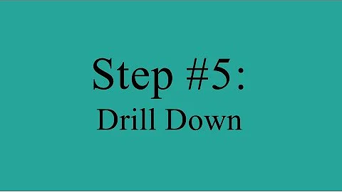 What is the Big I-D-A? Step 5 - Drill Down (Brian ...