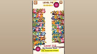 #bird #sort 2 #color #puzzle #level 712 #birdsort #colour #gaming #viral #trending #shorts #solution screenshot 5
