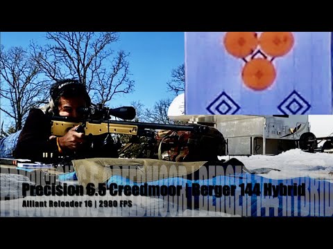 Precision 6.5 Creedmoor | Berger 144 Hybrid | Alliant RL16 | 2980 FPS