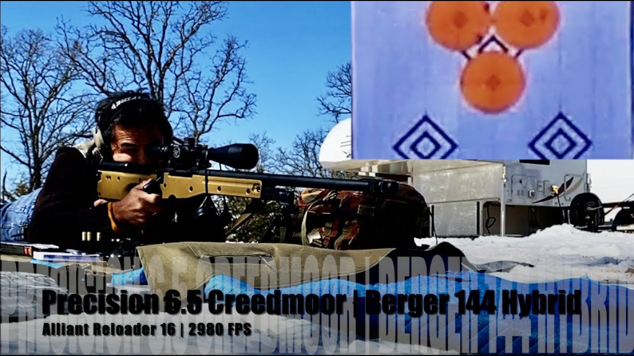 Precision 6.5 Creedmoor | Berger 144 Hybrid | Alliant RL16 | 2980 FPS