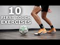 10 Individual First Touch Exercises For Footballers | Improve Your First Touch At Home