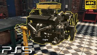 Car Mechanic Simulator 2021 CREATE NEW ENGINE (4K HDR 60fps)