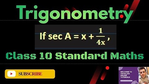 Maths | Class 10 | Trigonometry | Chapter 8 | HOTS Question | Ex 8.3 | Trigonometric Identities 
