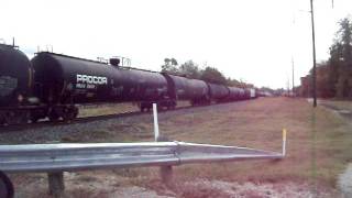 Union Pacific MPBHO @ FM 2497 with a CSX SD70MAC leading.