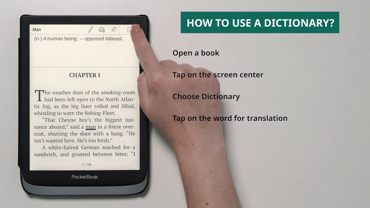 How to use a dictionary? PocketBook 
