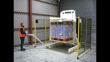 SI Pallet Inverter 180 Lever on Boom Loaded