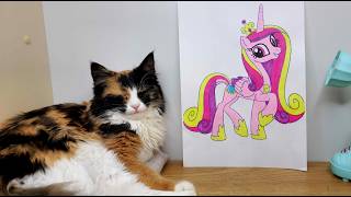 My Little Pony Princess Cadance Coloring 🌈 Unicorn Princess Art for Kids  Cute Cat Aesthetic screenshot 4