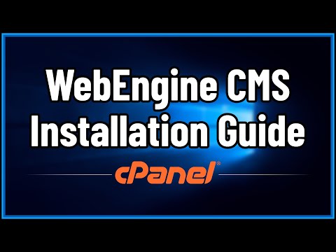 WebEngine CMS 1.2.x Installation - cPanel Web Hosting