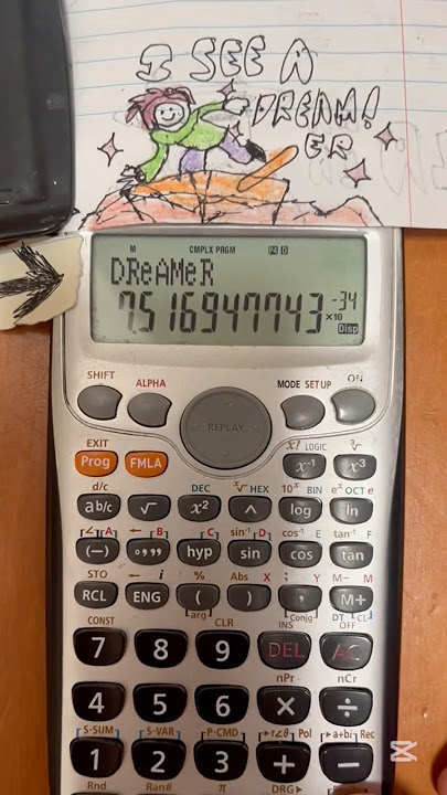 I See A Dreamer on a calculator (CG5) #short #dream #minecraft #dreamer #cg5 #memes #calculator