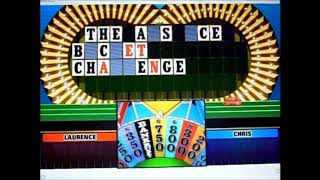 Wheel Of Fortune Bigjons Season 4 Episode 18 Bigmoney090796 Vs Alex Houle And Christopher Rahaman