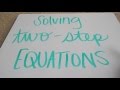 Solving Two-Step Equations Quiz