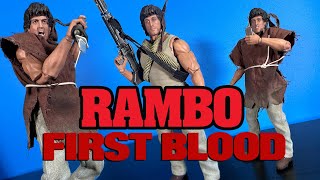 They Drew First Blood!!! Hiya Toys Rambo First Blood 1:12 Figure